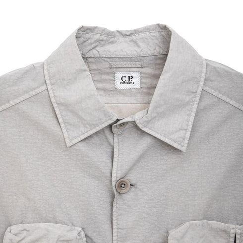 C.P. Company Flatt Nylon Utility Overshirt Drizzle 913 16CMOS015A-005991G Degli Uberti